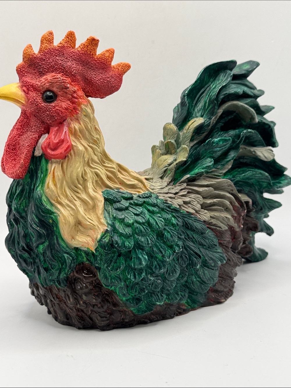Vintage Resin Rooster Shelf Sitter